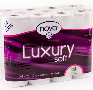 2 Ply Luxury Toilet Paper 48 rolls per bale