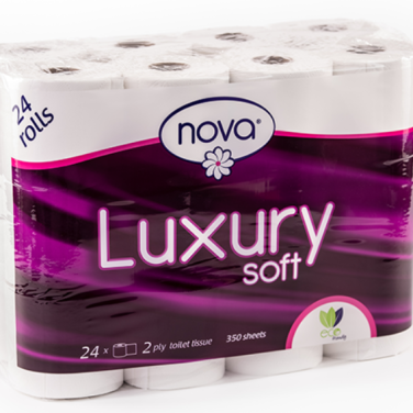 2 Ply Luxury Toilet Paper 48 rolls per bale