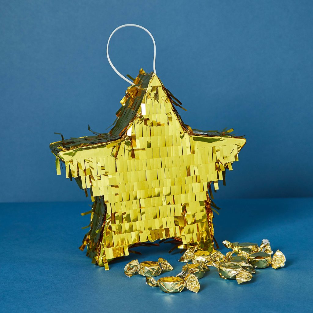 Pinata Gold Gold Star Piñata – O2 Distribution